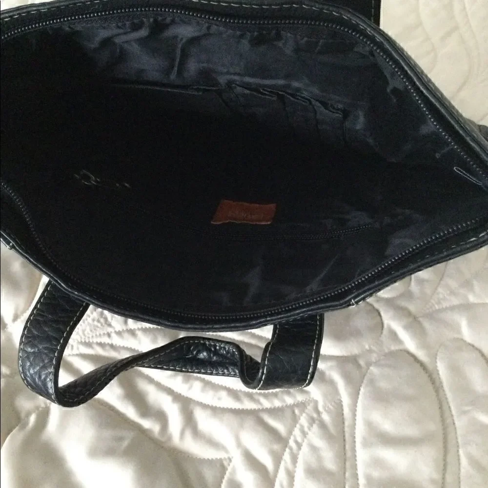 Latico Black leather tote bag